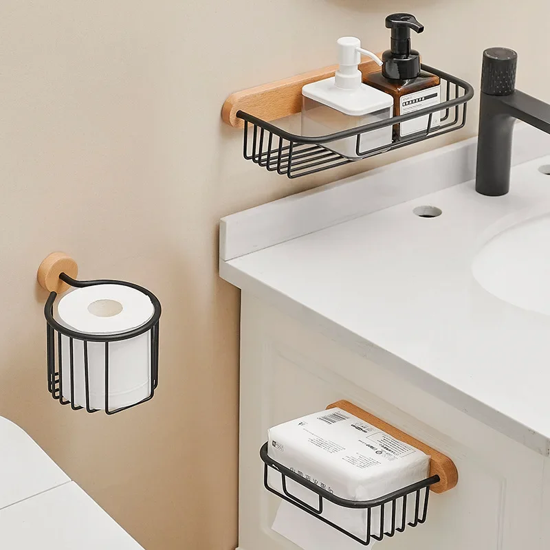 set-portaoggetti-da-bagno-senza-foratura-per-legno-e-metallo-–-porta-carta-igienica-portasapone-e-portafazzoletti-da-parete-–-organizzatore-senza-danni