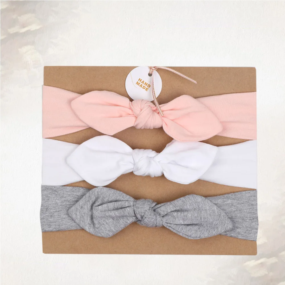 

3 Pcs Bow Headband Bowknot Hairband Accessories for Elastic Ribbon
