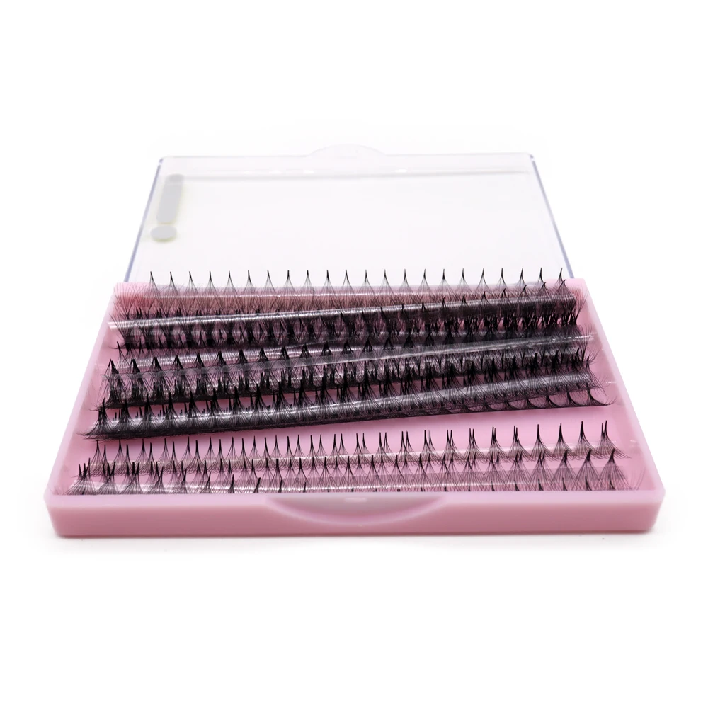 1000 Fans Medium Stem Sharp Narrow Stem Ultra Speed Premade Russian Volume Fans Pointy Base Individual Lashes Extension Supplies