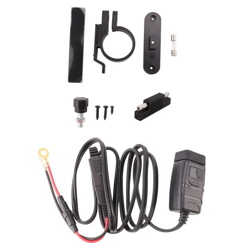 

Compact QC3.0 Motorcycle USB+Type-C Waterproof Cell Quick Autocycle USB Socket With Voltmeter