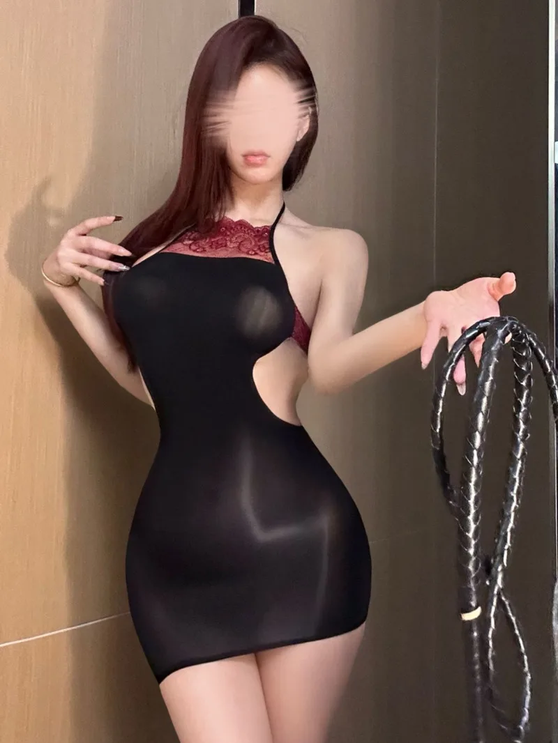 

Сексуальное кружевное глянцевое платье с открытой талией, тонкое платье с открытой спиной и глубоким V-образным вырезом, без рукавов, с подвесным вырезом и запахом на бедрах, элегантное 78GL