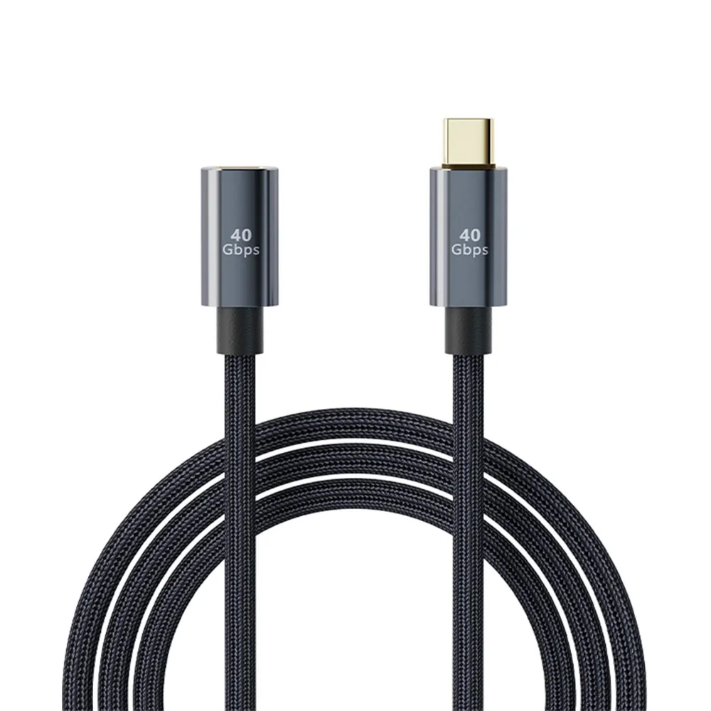 Nku USB4 Type-C Extension Cables USB C Male-to-Female Extender 40Gbps Data Transfer 100W Charging Cable for PC Laptops Monitor