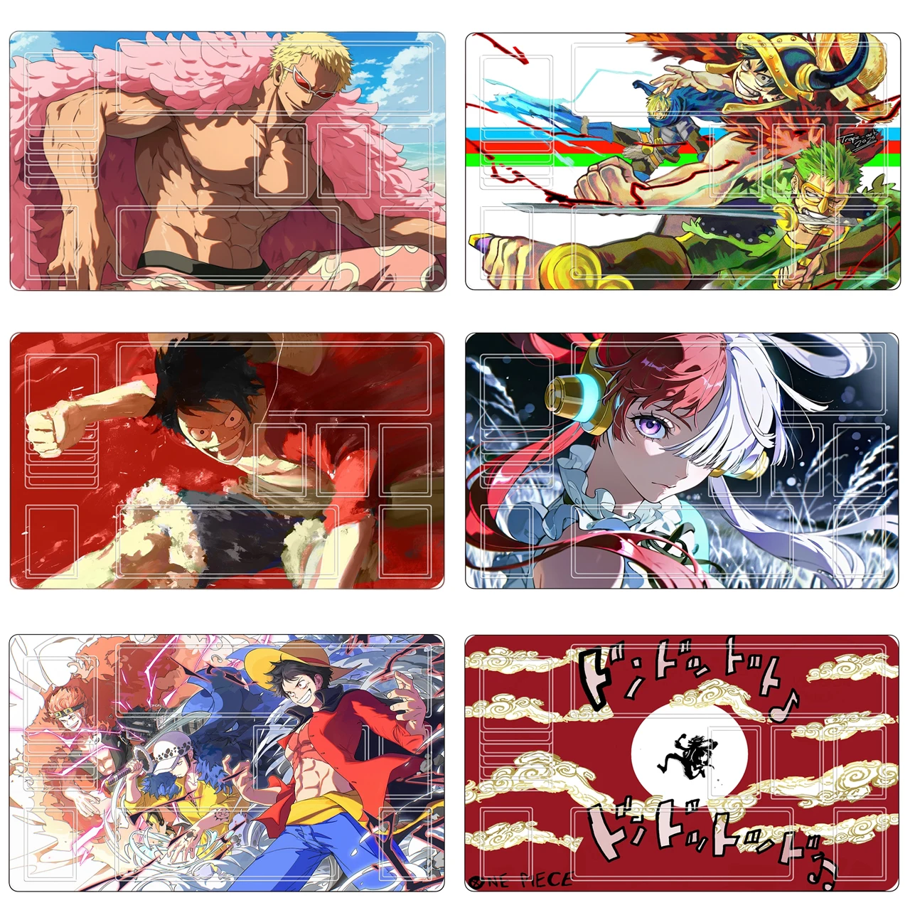 

Игровой коврик One Piece OPCG 600x350 мм для коллекционных карточек с Бой Хэнкок, Ника, Ута, Портгасом Д. Эйсом, Нами. Одинарный резиновый коврик для настольных игр. Подарки.