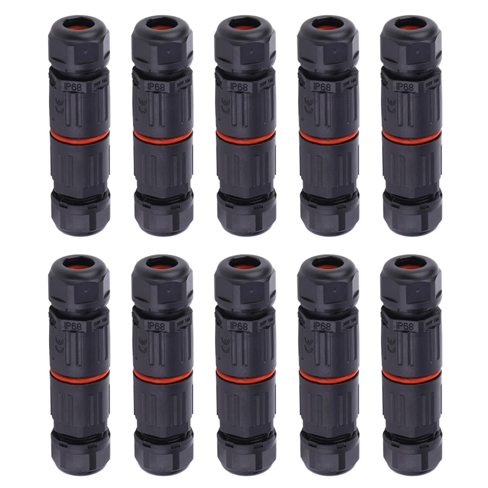 Waterproof Terminal Block IP68 Waterproof Electrical Wire Cable 3Pin Connector Outdoor Plug Socket 0.5mm²~2.0mm²