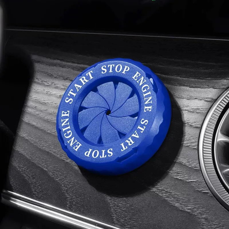 Zündschalter-Abdeckung für Autos, leicht zu bedienender Startknopf, drehbare Schutzkappe, Motorrad-Start-Stopp-Ring, Anti-Spionage-Dekoration – Detail 9