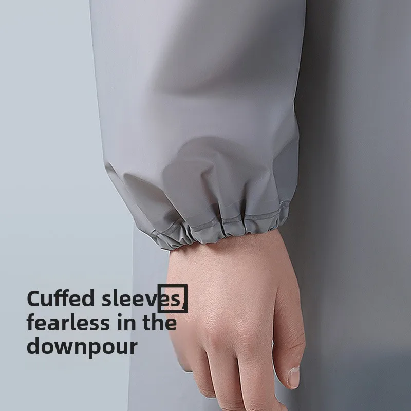 إيفا معطف واق من المطر غير القابل للتصرف سميكة في الهواء الطلق طويل كامل الجسم غير نافذ للمطر للأطفال الكبار تسلق الجبال المعطف المحمولة #4