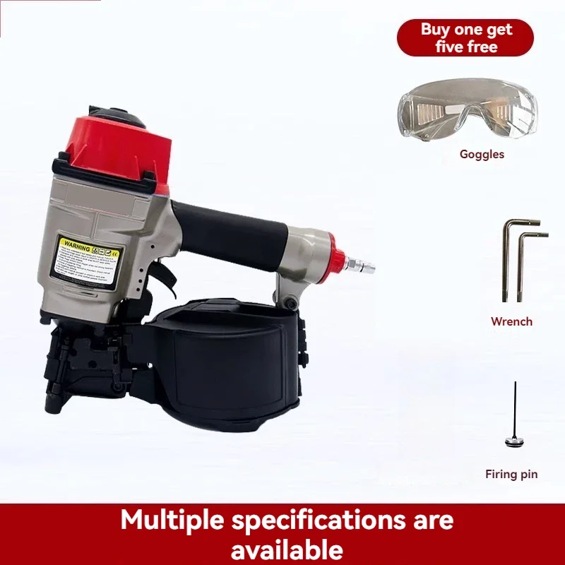 CN55 CN70 CN80 Air Hammer Spring Nail Gun Woodworking Use Large Cap Type Straight Nail