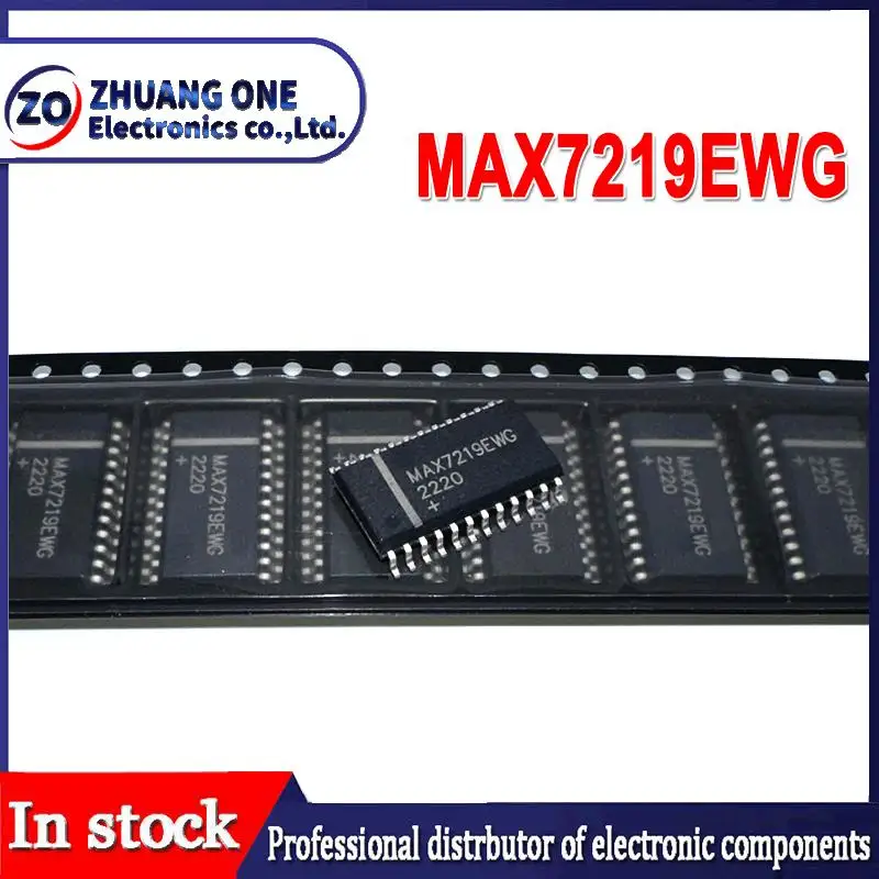 10PCS MAX7219EWG SOP24 MAX7219 SOP 7219EWG MAX7219CWG SOP-24 SMD new and original IC