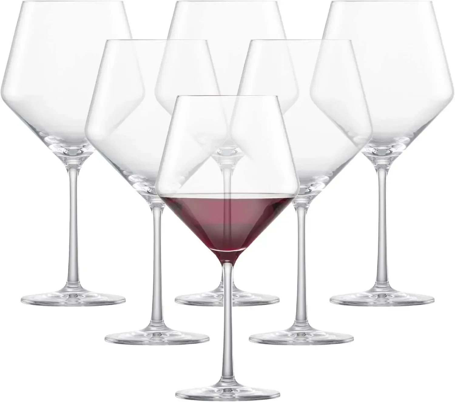 

Набор из 6 бокалов для красного вина ZWIESEL GLAS Pure Burgundy Red (изящные бокалы для бургундского вина), износостойкий хрусталь Tritan, можно мыть в посудомоечной машине