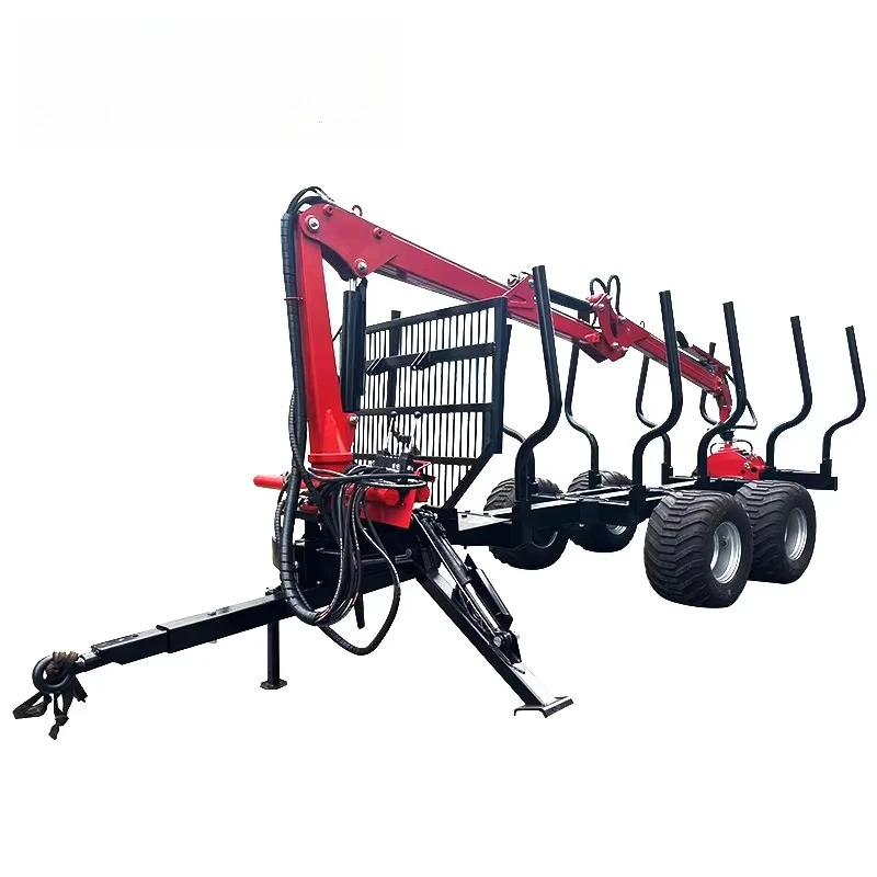 Heavy Duty Forestry Trailer With 12 Ton Load Capacity High Performance Timber Trailer For Professional Forestry Work