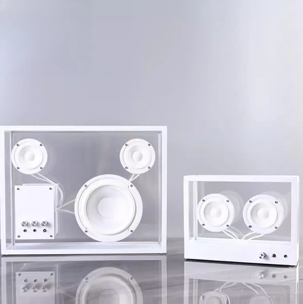 Transparent Acrylic Bluetooth Speaker, Creative Modern Decor for Gaming Room & Living Room, Unique Gift Idea