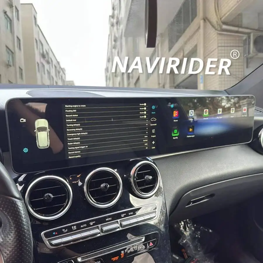 Multimedia Video Radio with GPS, Upgraded Interactive Android 13 CarPlay, 4G, 12.3 in, for Benz C GLC NTG 5.0 5.5 6.0 2016-2022