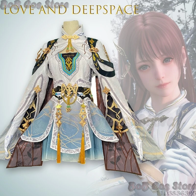 

Love nd Deepspace Liu Yun Wan Feng Battle Dress Cosplay Hanfu Lolita Skirt Roleplay Game Costume Chinese Style Halloween Cos