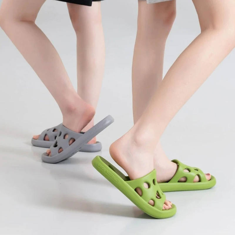 Badezimmer Haus Käse Hausschuhe Leichte Wasser Undichte Strand Flip Flop Rutschfeste Pool Schwimmen Aqua Schuhe – Detail 10