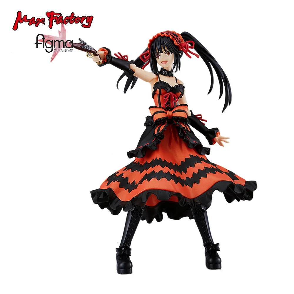 

Original MaxFactory Figma 585 Tokisaki Kurumi Action Figure Anime Date A Live Collectible Boxed Model Doll Toy Ornaments Gift