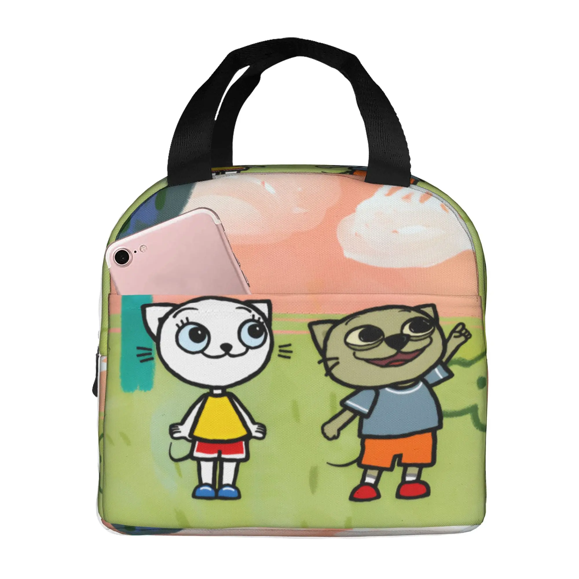 bolsa-termica-isolada-kicias-kocias-para-mulheres-portatil-com-estampa-infantil-polonesa-lancheira-termica-para-escritorio-trabalho-e-escola