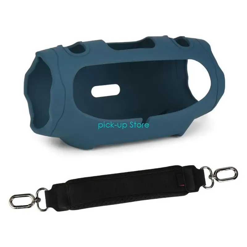 Q5WA Speakers Protective Silicone Skin with Crossbody Straps for Xtreme 4 Speaker