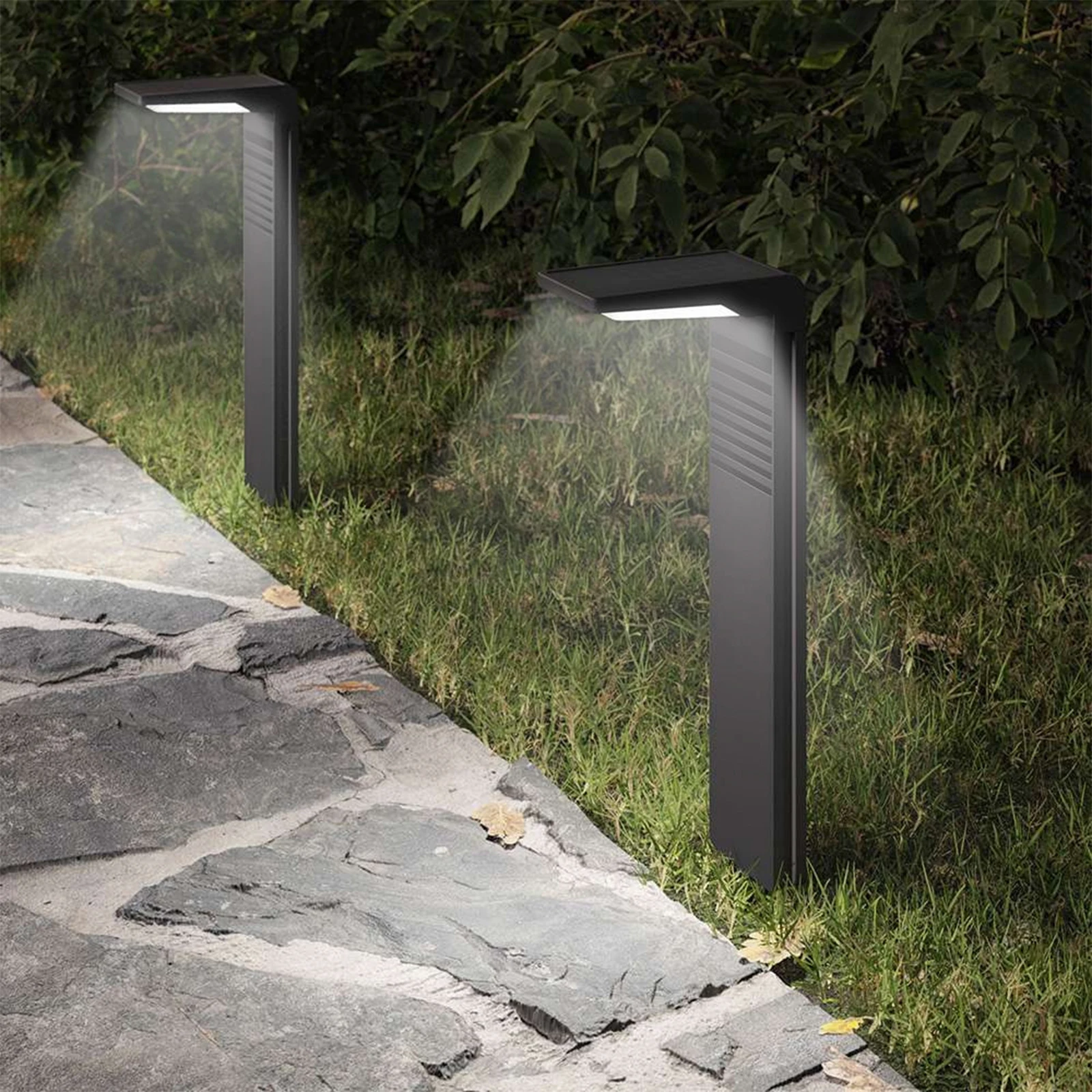 ABS+PC LED Solar Garden Lights Outdoor Ip64 Waterproof High Brightness Adjustable Light Control Induction Lawn Lamp