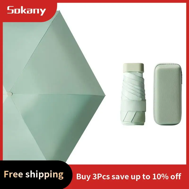 

A59E-Зонт от солнца Портативный карманный зонт для капсулы Солнцезащитный зонт для дождя и блеска