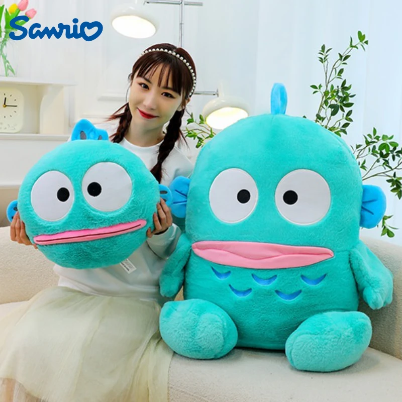 

40/55/75 см большой размер Sanrio ‌ ‌ Hangyodon плюшевые игрушки мультфильм аниме Kawaii орнамент Peluche удобная мягкая кукла детская игрушка в подарок