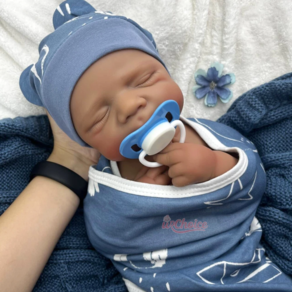 Artista pintado a mano 19 pulgadas Pascale silicona renacido bebé niña/niño realista 3D piel suave toque muñeca lavable para coleccionistas