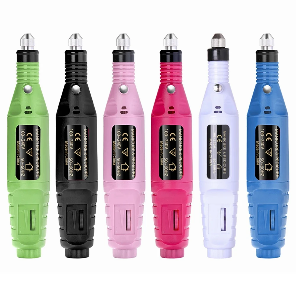 المحمولة مانيكير باديكير أدوات تلميع قوية الكهربائية مسمار الحفر آلة طحن مزيل طلاء الأظافر مسمار أدوات الرسم هلام إزالة