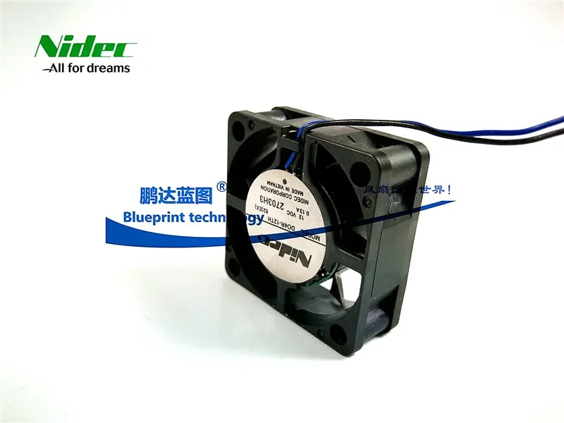 40*40*15mm Nidec Do4r-12Th 4015 4cm Inverter Bridge Chips 12v0.13a Max Airflow Rate Cooling Fan