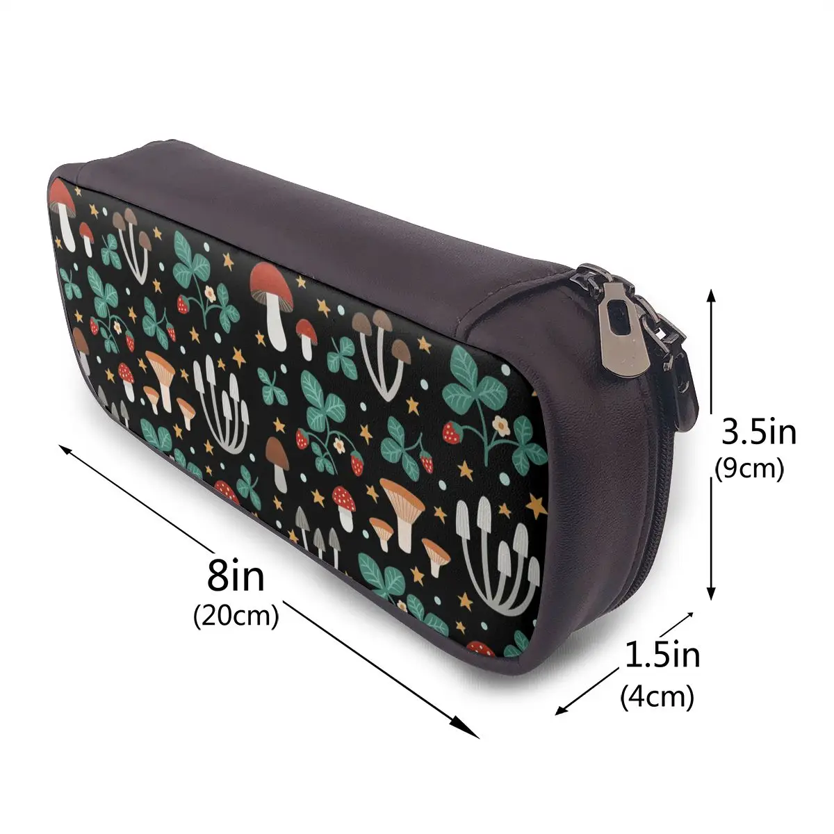 Magic Forest Leather Pencil Case for Kids Gifts Pen Box Pencil Bag Stationery Supplies Pen Holder Bag