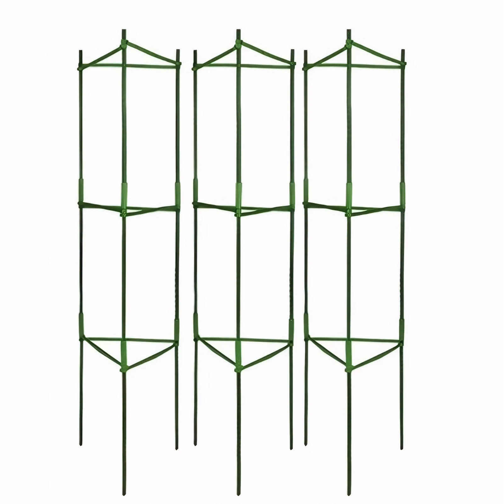 

3pcs/set Sturdy Tomato Stakes For Effective Plant Protection Healthy Plant Growth Tomato Trellis
