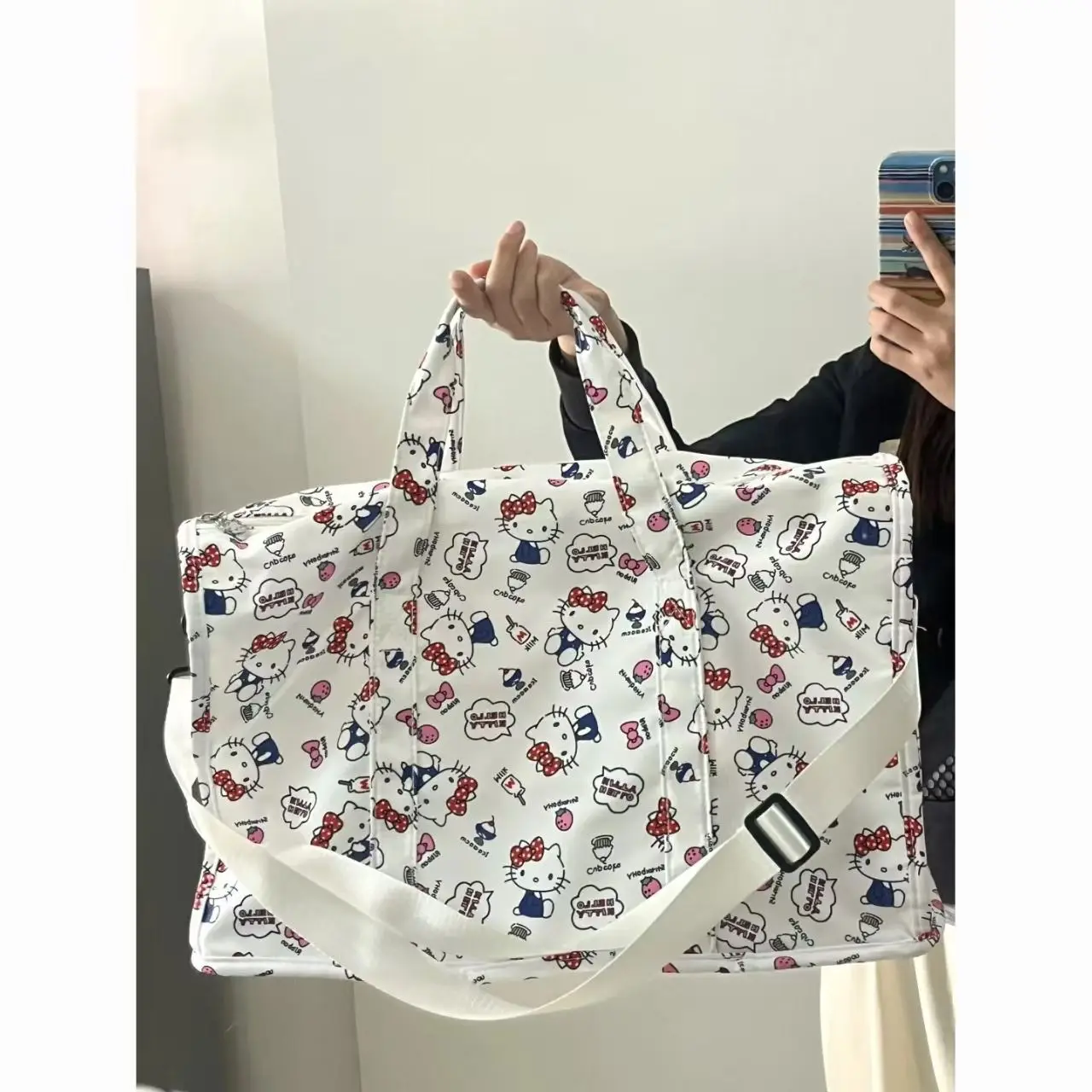Hello Kittys Backpack, Kuromis Cinnamorolls Cute Daypack, Cartoon Anime Schoolbag Bag, Girl Casual Travel Commute Knapsack view 5