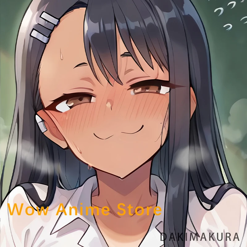 Hayase Nagatoro Ijiranaide Nagatorosan Nsfw Futa Dakimakura 2WAY وسادة حالة العناق.. أنيمي وسادة غطاء الوسادة #3