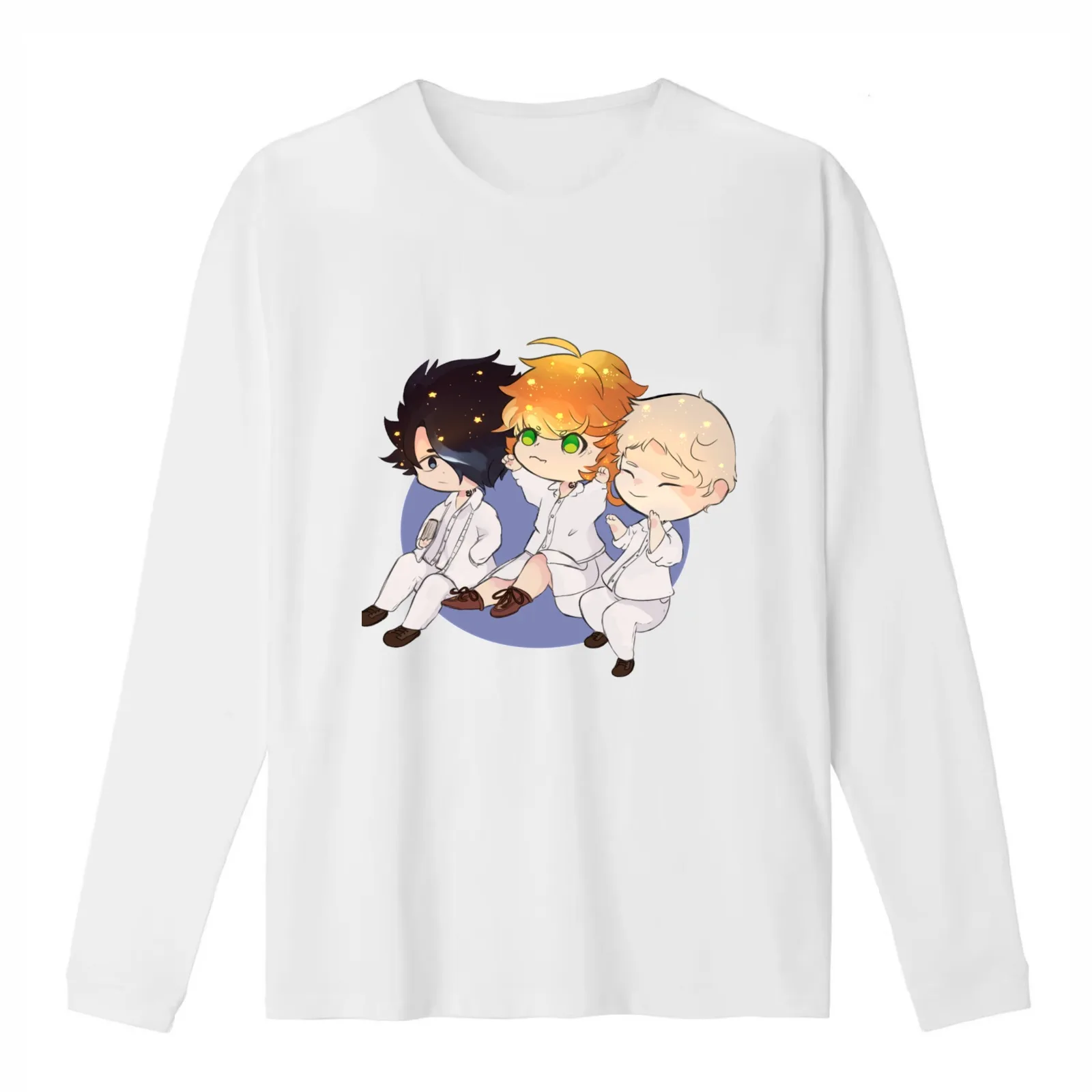 The Promised Neverland T-Shirt Summer Casual Cotton Tee Oversized Streetwear Tops Vintage Graphic Print Unisex Men Women