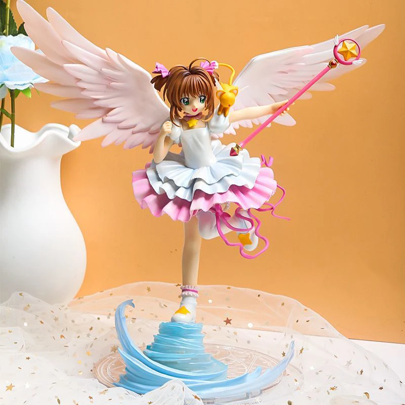 Anime Card Captor Figure Kinomoto Sakura Model Toy Gift Collection Action Figure 23cm Pvc Sakura Card Chapter Collect Gifts