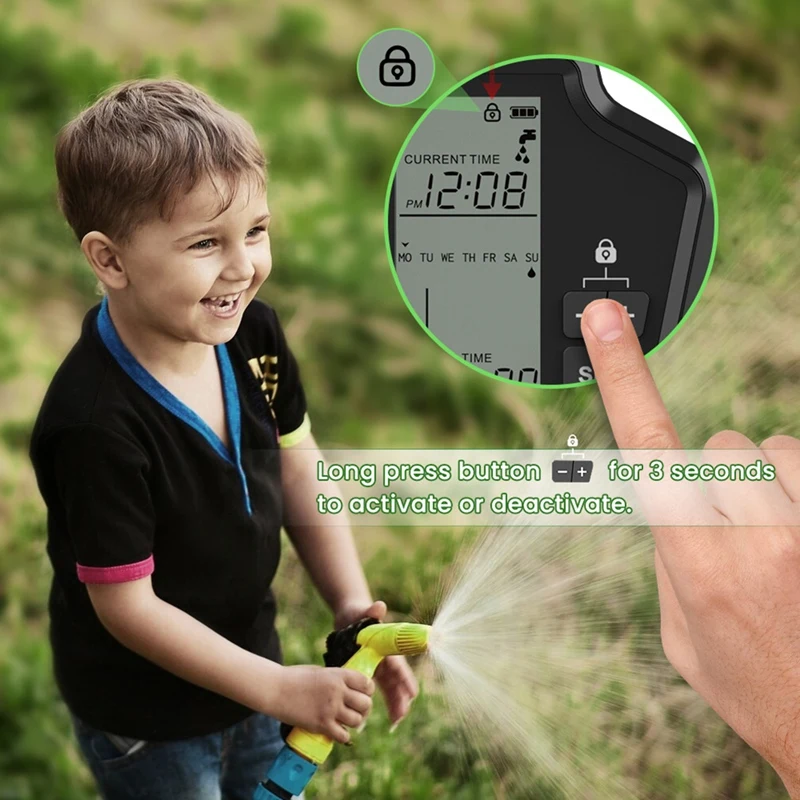 ABUG-Tuya Wifi Smart Watering Timer,Automatic Digital Garden Irrigation Controller For Smart Life APP Alexa Google Home