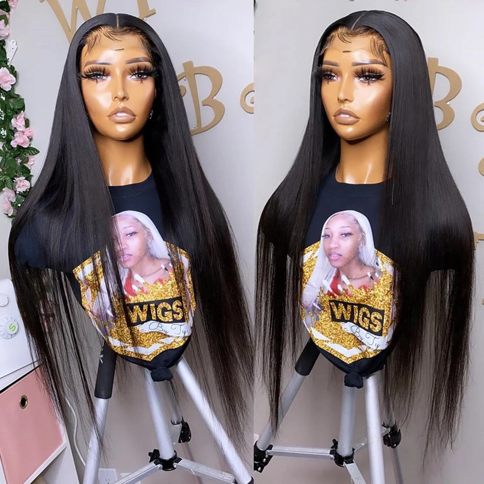 Pre Plucked Neddie Lace Wigs for Women 13x4 HD Lace Frontal Wig Human Hair Brazilian Straight Lace Front Wig on sale