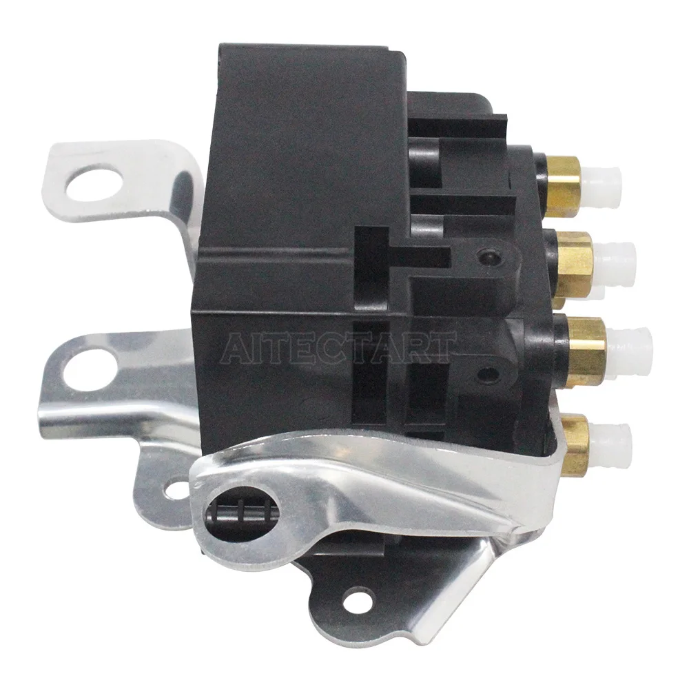 1x Air Suspension Compressor Kit Solenoid Valve Block and Bracket For Audi Q7 VW Touareg Porsche Cayenne 2007-2015, OE 7L0698014