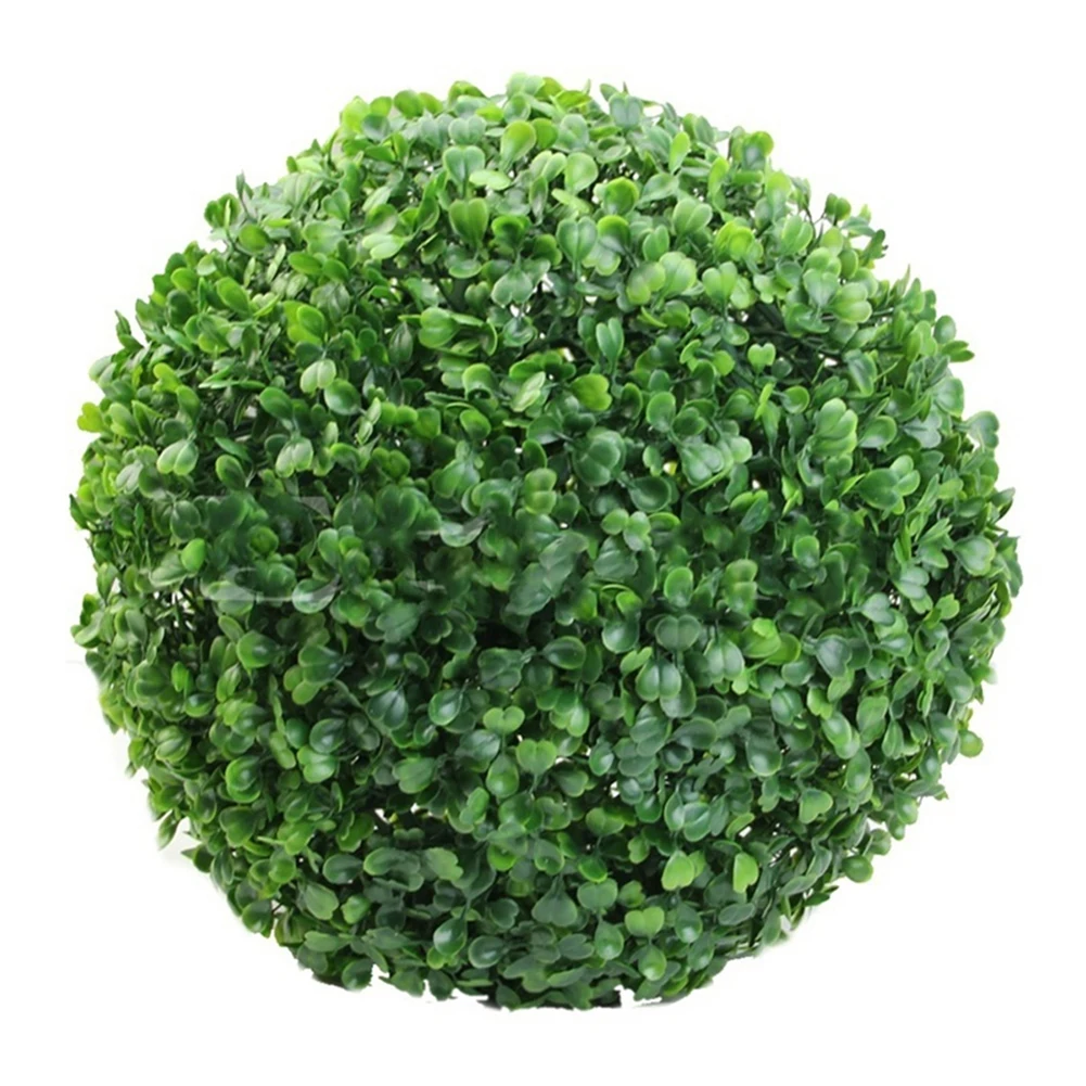 Levensechte groene kunststof planten grasbal ornamenten, weerbestendige kunstmatige Milan grasbol, multi-size nep groenblijvende bal