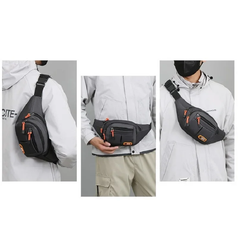 Riñonera deportiva impermeable para trabajo, bolso cruzado con monedas para teléfono móvil, riñoneras deportivas para correr al aire libre