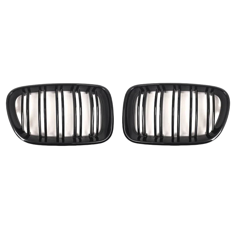 

1Pair Front Kidney Grilles Matte Gloss Black For BMW X3 F25 2010 2011 2012 2013 Replacement Racing Bumper Car Styling