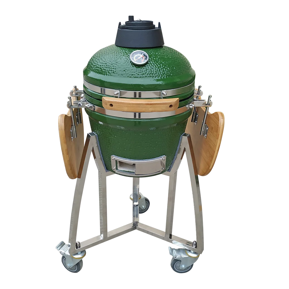 

Auplex 16-Inch Table Ceramic Kamado BBQ Grills Outdoor Kitchen Charcoal Smoker High Pressure Porcelain Bowl for Camping