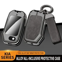 Zinc Alloy Key Case Cover Shell For KIA Sportage R Stinger GT Sorento Ceed CD Cerato Forte SELTOS 2018 2019 Auto Accessories