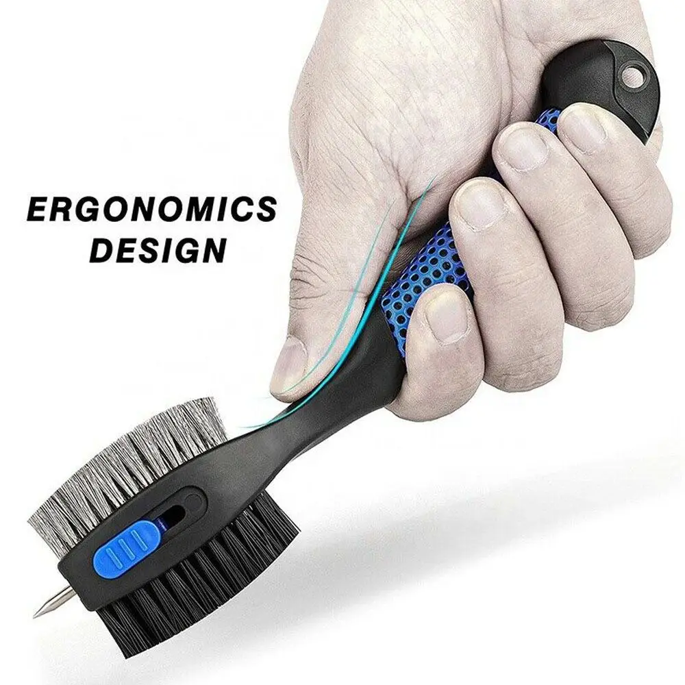 

Durable 2 Sided Cleaner Sporting Goods Golf Golf Accessories Sharpener Tool Golf Club Brush Retractable Groove Cleaner