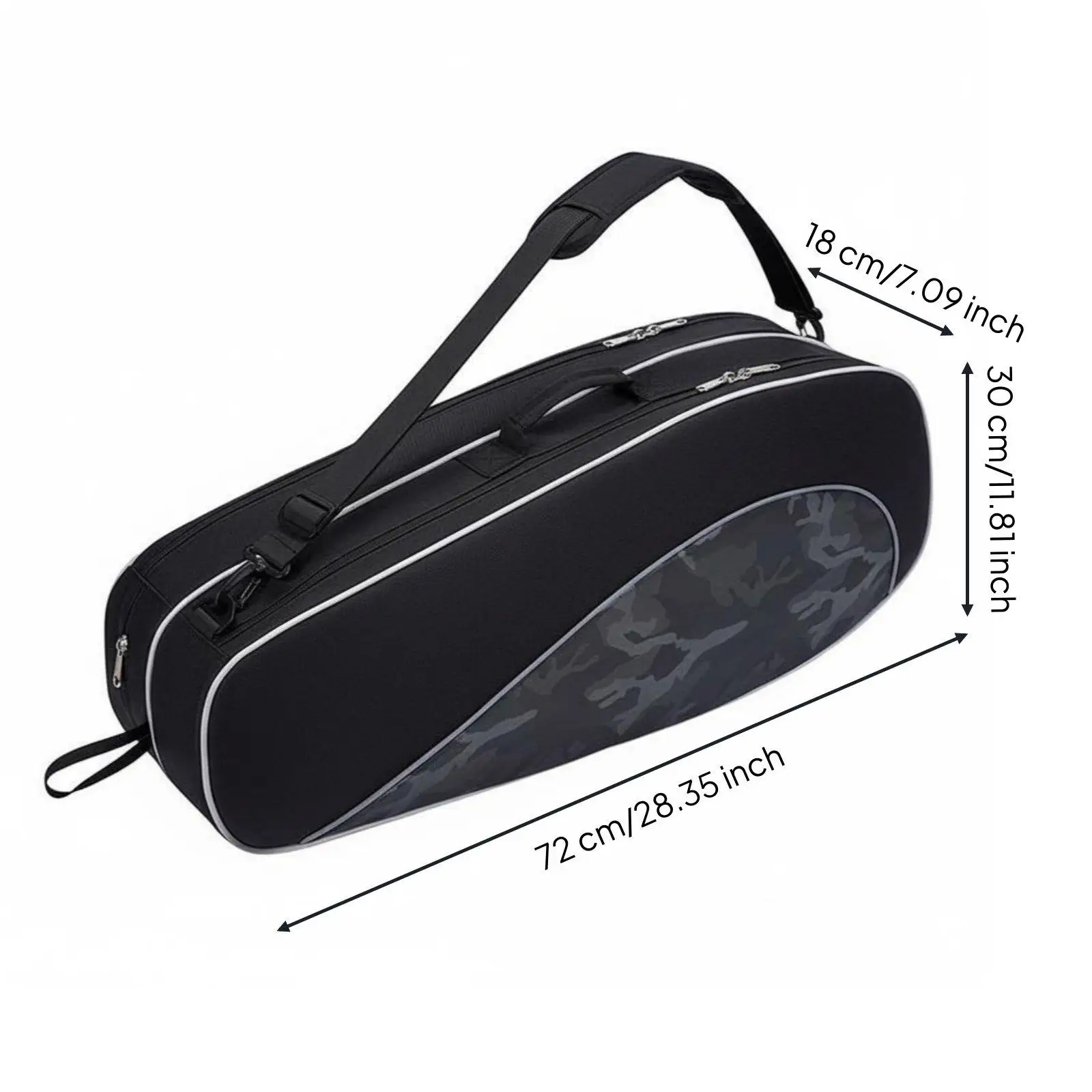 Professional Tennis Equipment Carrier Oxford Cloth Peak Ball Racket Bag Sports Organizer for Multiple Rackets