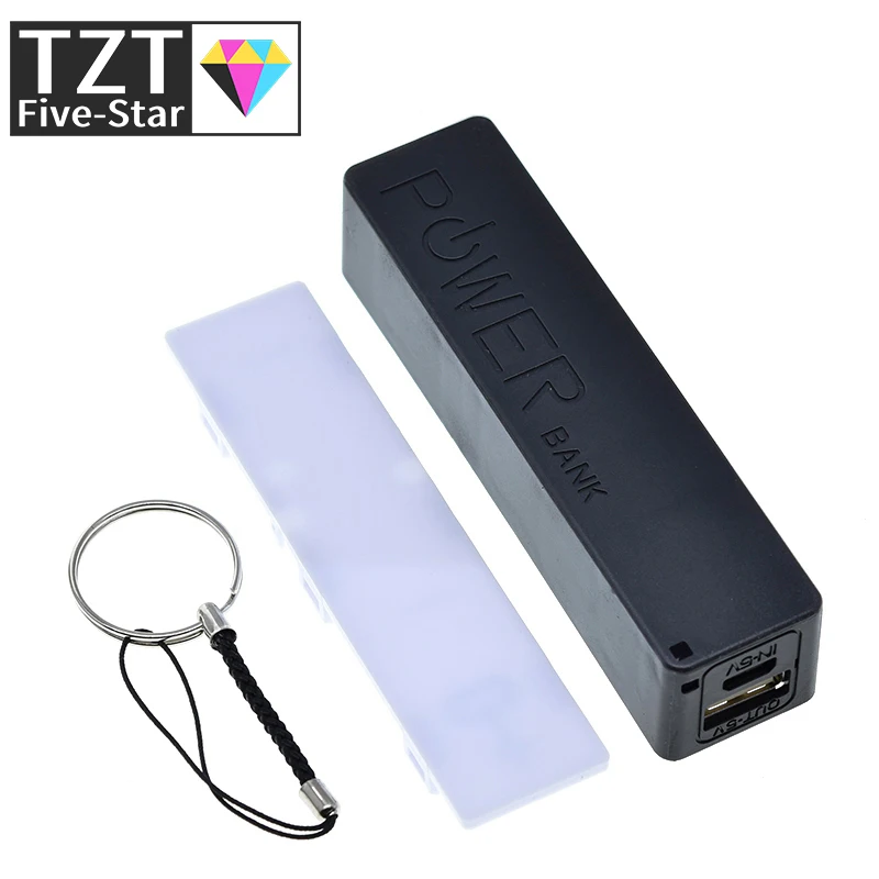 TZT USB Power Bank Case Kit 18650 Battery Charger DIY Box Shell Kit  Black For Arduino