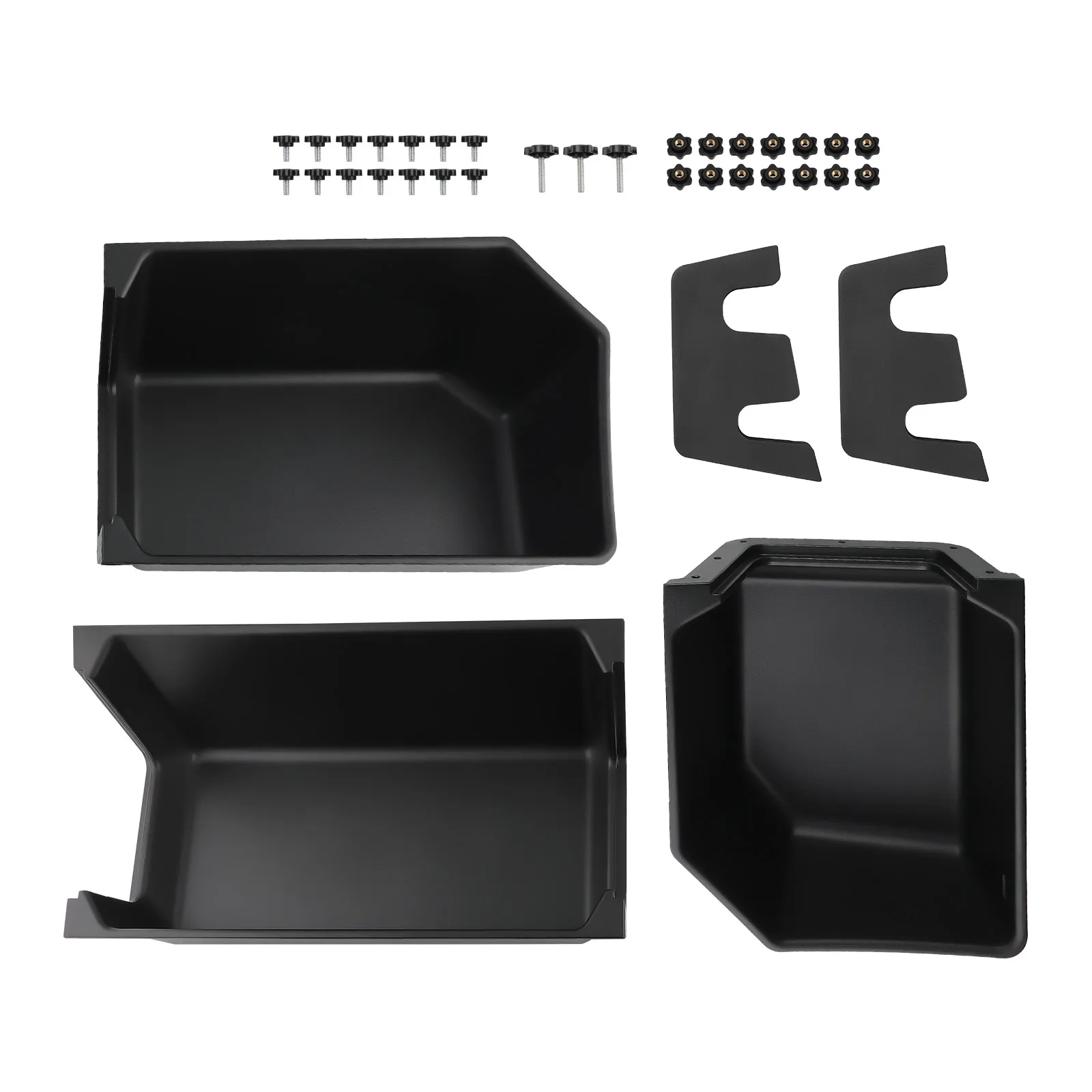 remium  Plastic Under Seat Storage Organizer Hidden Box  for Ford F150  & Super Duty Crew Cab 2015 - 2023 Organizer Accessories