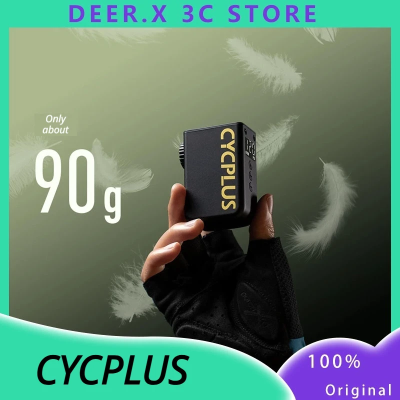 Cycplus As2 Ultra Mini Bike Pump Portable Electric Air Pump Rechargeable Tire Inflator For Road Mountain Bike