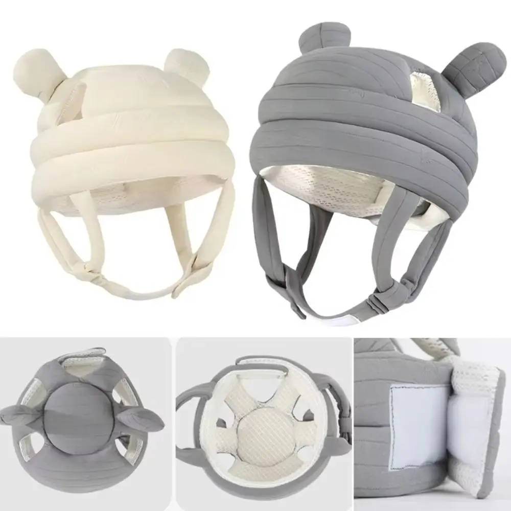 Soft Padding Baby Walking Head Protector Adjustable Straps Breathable Cotton Children's Anti-collision Pad Lightweight