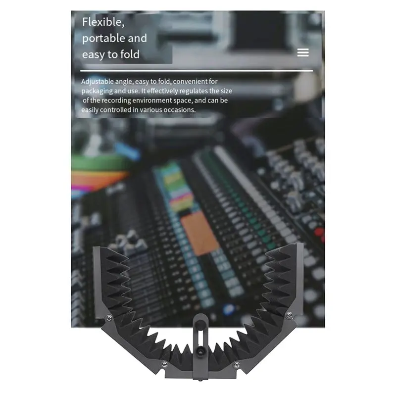 ABSK-Panel For Any Condenser Mic- Reflection Filters Studio Recording Isolation Shield For Microphone Protection Five Doors view 3