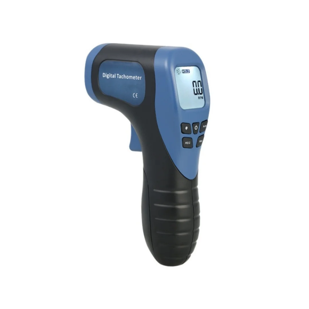 2.5-99999RPM Non-Contact Digital Laser Tachometer – RPM Meter for Motors, Rotating Machinery