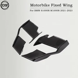 Spoiler aerodinâmico dianteiro Winglet para motocicleta, carenagem do pára-brisa, BMW S1000R M1000R 2021 2022 2023 S 1000 R, Novo